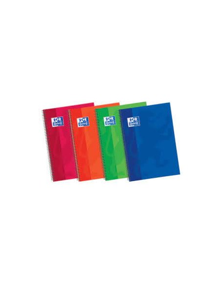 Paq 5 bloc fº 80h 90g pauta 25 cm tapa extradura colores surtidos